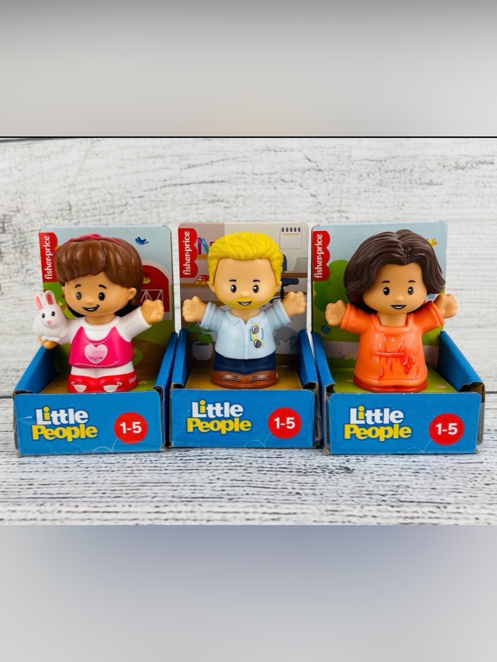 Fisher Price Little People Set of 3 Figures NEW